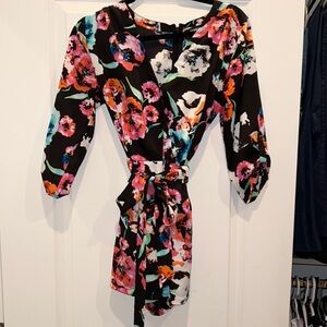 Black Floral Romper Yumi Kim